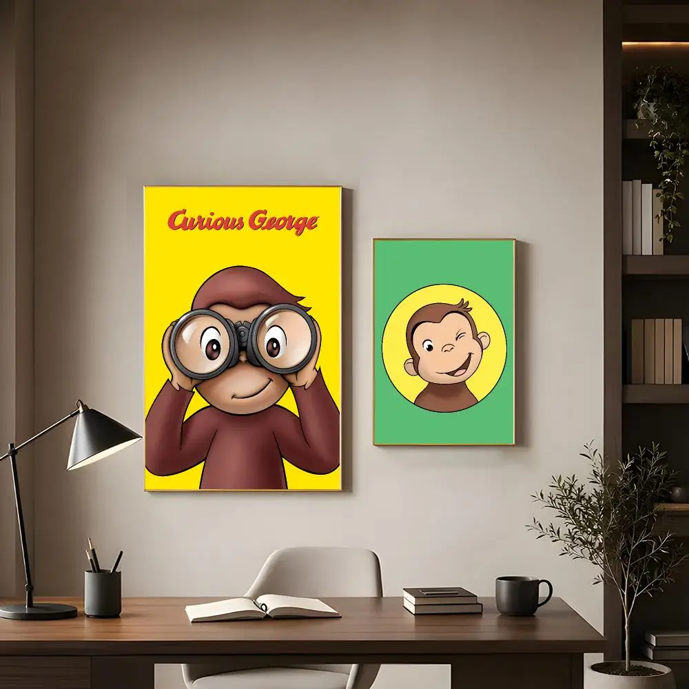 Classic Cartoon C-curious George Poster Modern Interior Wall Decor & Trendy Home Highlights