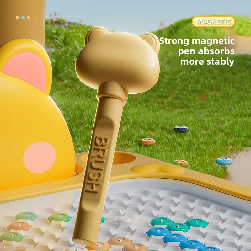 جديد للأطفال لوحة الرسم المغناطيسي القلم التدريب لغز التعليم المبكر متعة القلم لعبة التدريب