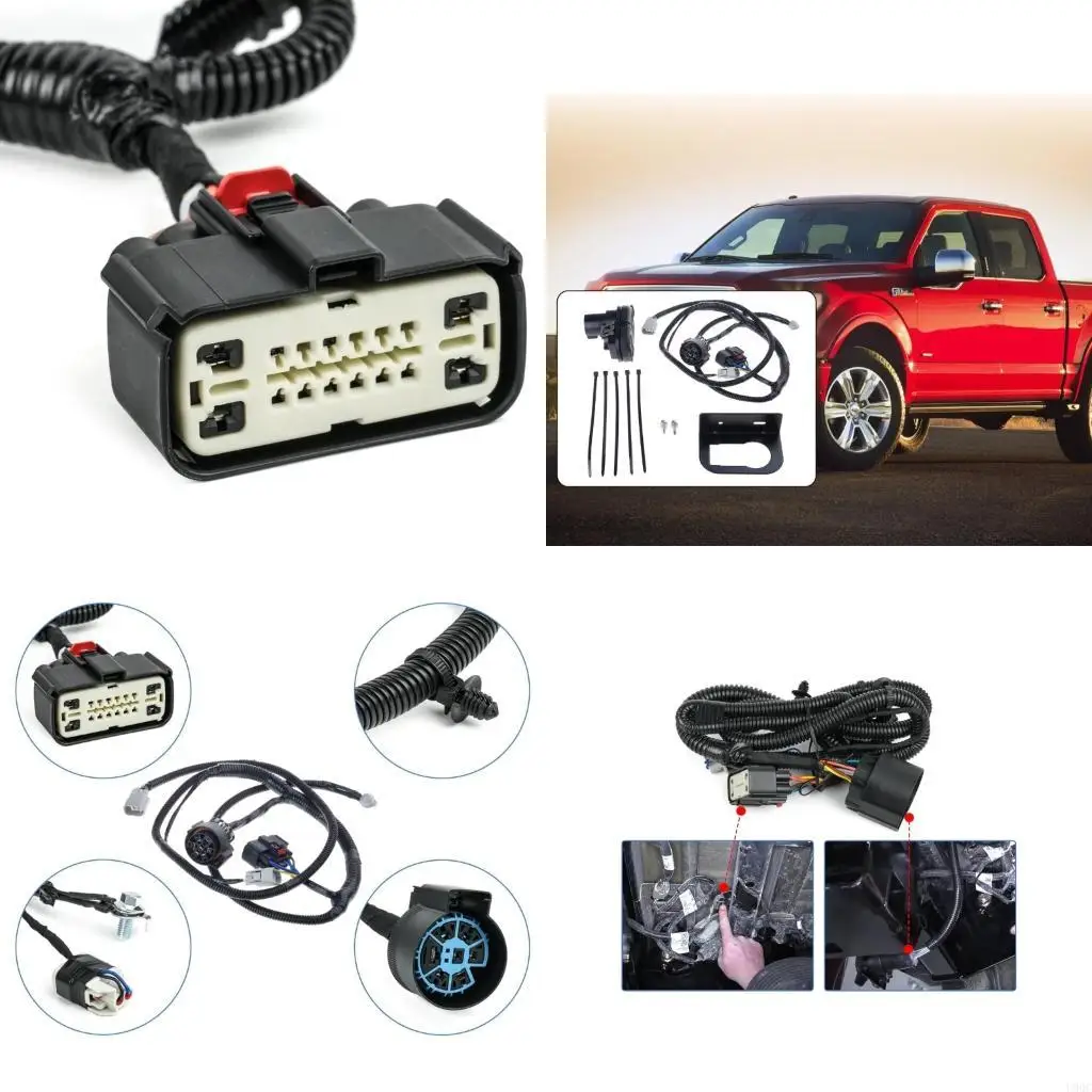 Automotive Accessories for 2015-2020 Tow Connector Wiring Harness HL3Z-13A576-D Hitch Wire Without Parking Aid New