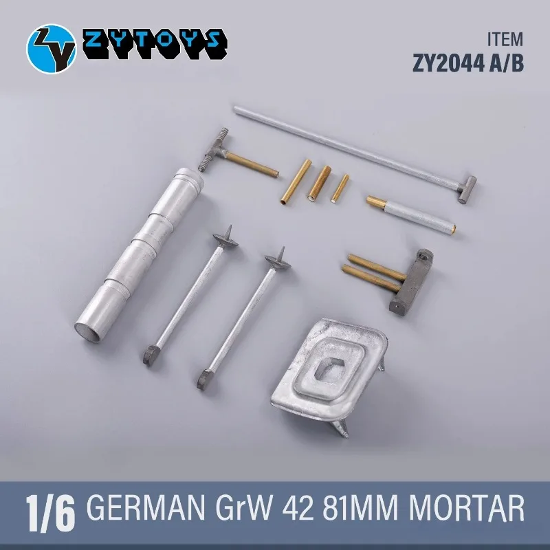 ZYTOYS 1/6 Scale ZY2044 Soldier Alloy Cannot Launch Mortar Model for 12'' Action Figures Body Accessories