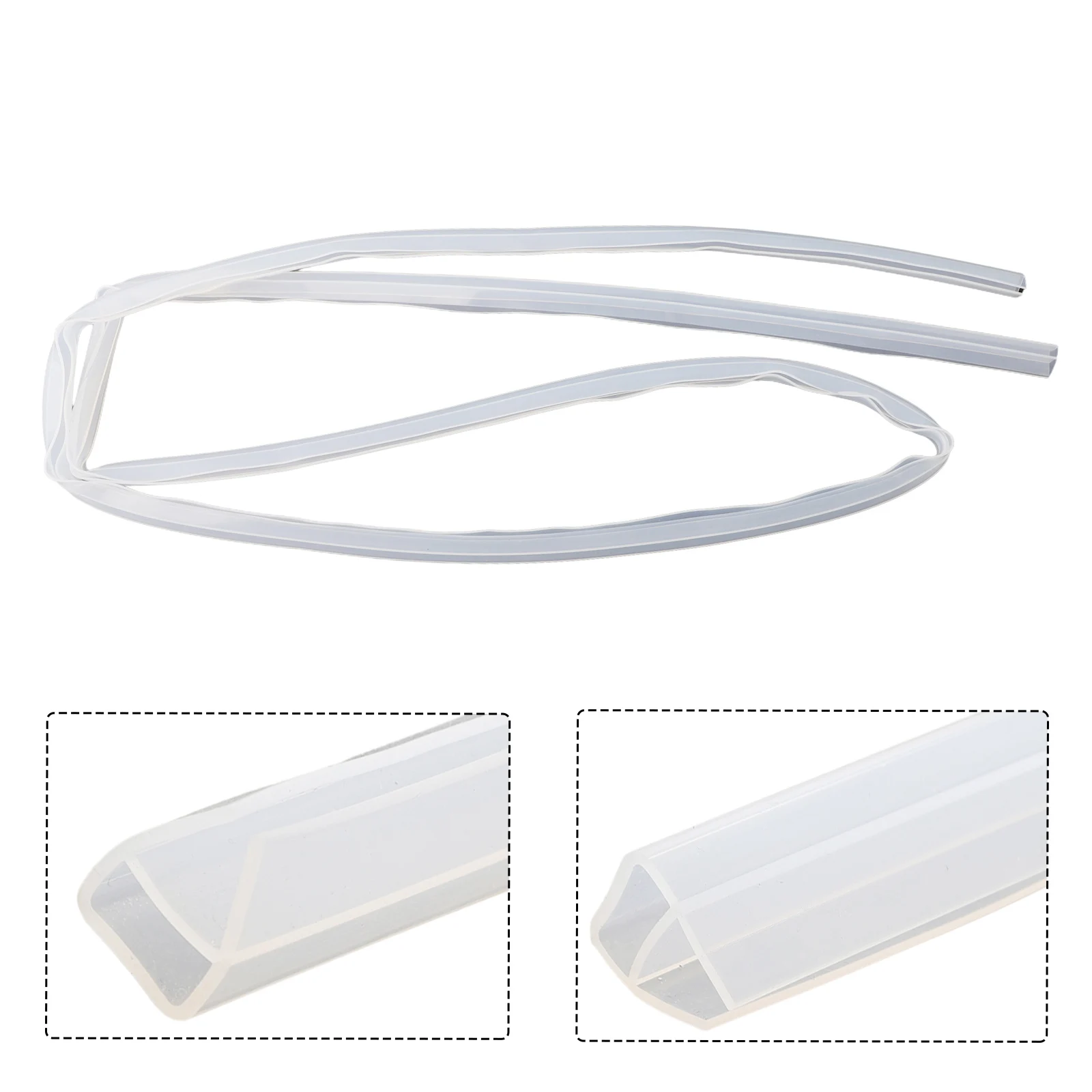 Strisce sigillanti per porte in vetro a forma di F/U Strisce meteorologiche per doccia da bagno in silicone Tappo antispiffero Sigillatura per porte per balconi da ufficio 6/8/10/12mm