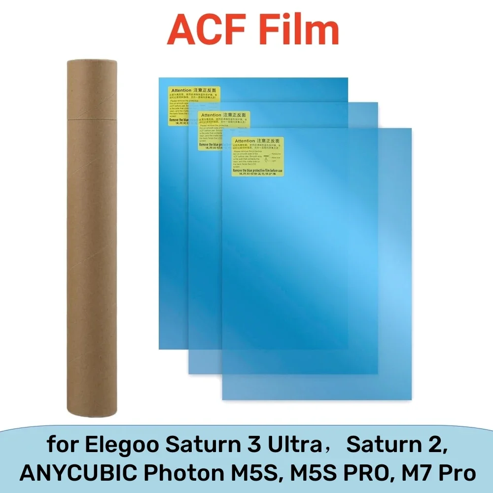 3Pcs ACF Film A4 Size 210*290mm For Phrozen Sonic Mighty 4K Saturn 3 Ultra Photon M5s Pro Release Films Resin 3D Printers Parts