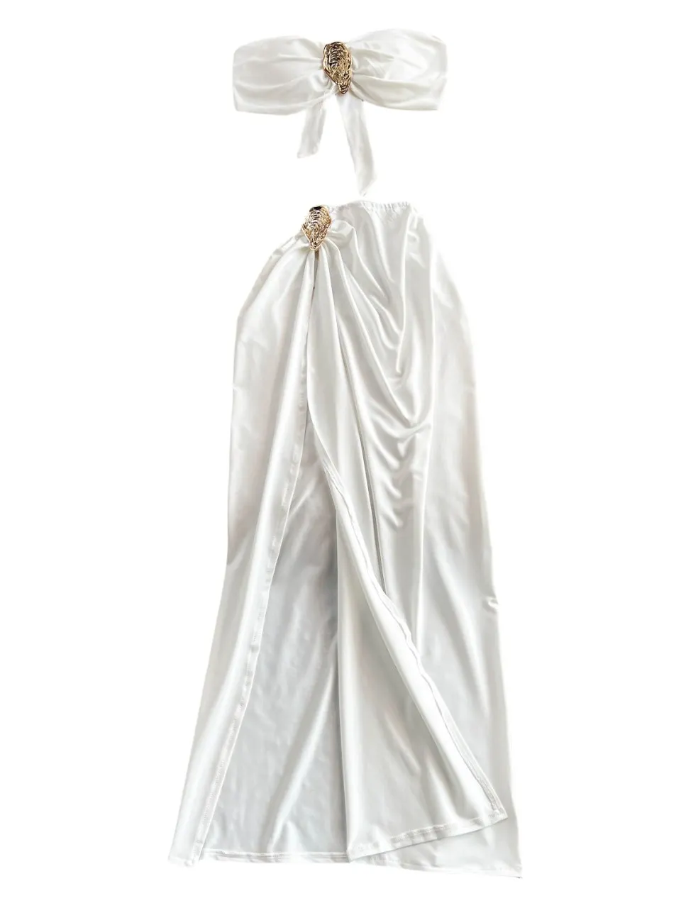 Foamlina الصيف شاطئ البحر عطلة مثير كاميس مشبك معدني صديرية دائرية + ارتفاع الخصر نحيل سبليت تنورة 2 قطعة تنورة مجموعة عطلة