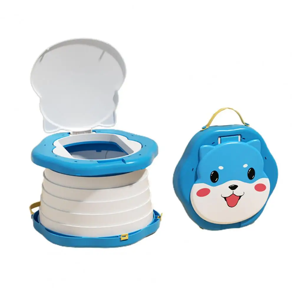 Abs Material Potty Seat Children Toilet Seat Portable Toddler Travel Potty Foldable Children's Toilet with Splash for On-the-go