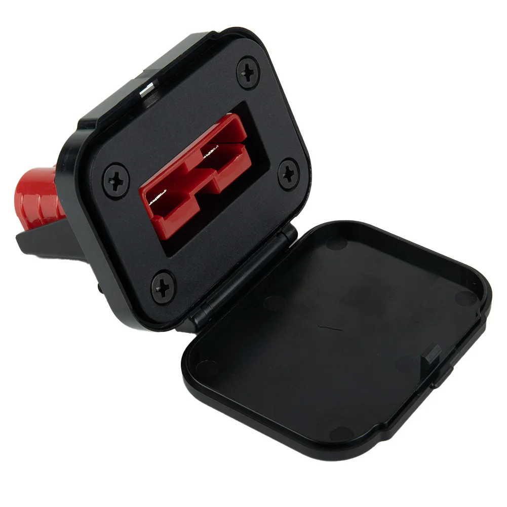 For 50A Panel Mount Flush Bracket with Cover for Charging Connectors Applicable to RV For Caravan Yacht and Bus Power Systems