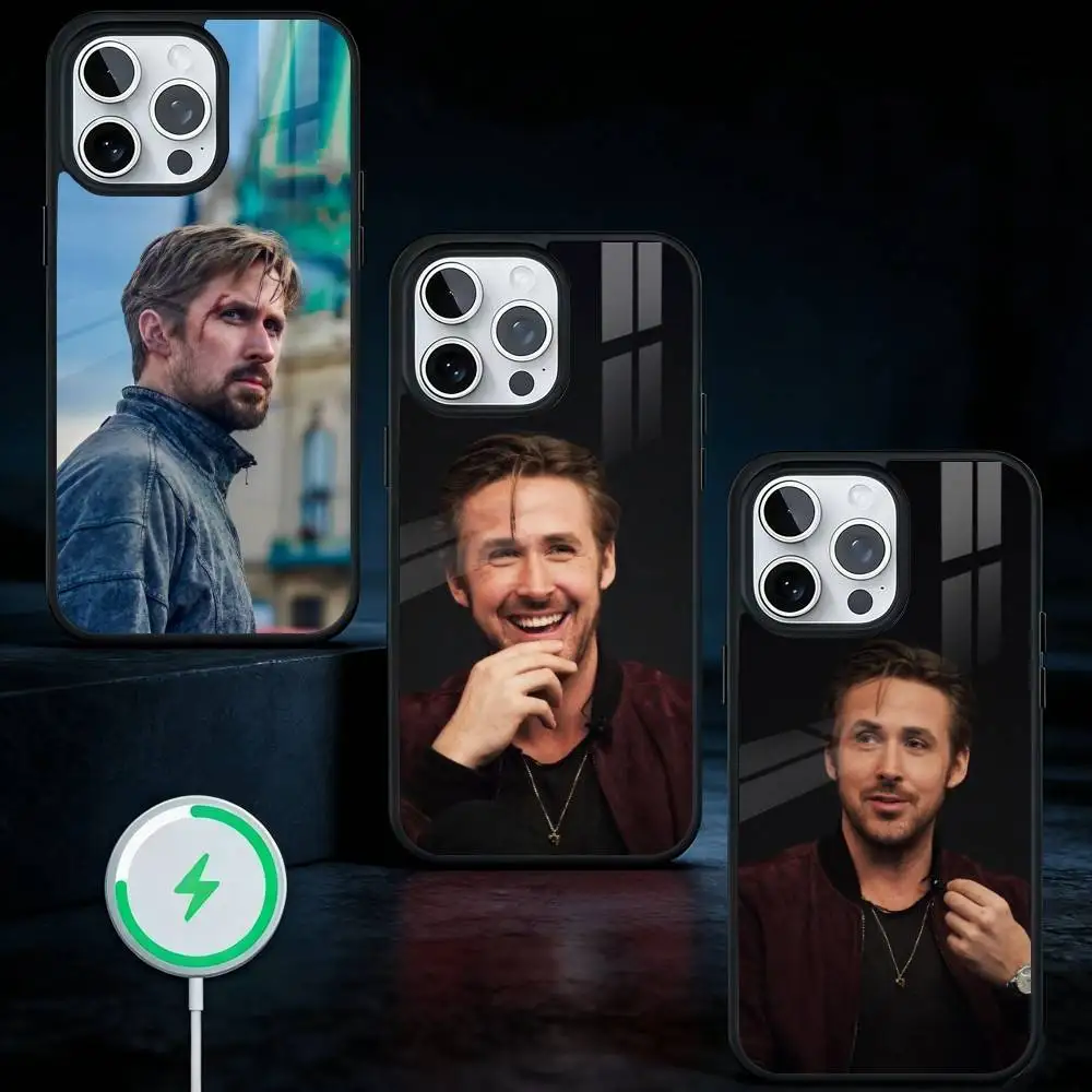 

Ryan G-Gosling Phone Case For iPhone17,16,15,14,13 Plus,Pro Max Magnetic For Magsafe Wireless Charging