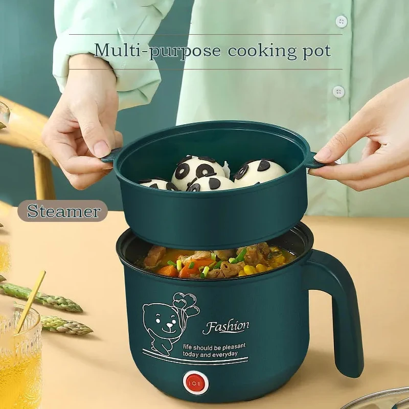 Mini Electric Cooker Non-stick Cooking 1-2 People Single/Double Hot Pot steamer Hot Pot Multifunction Electric Cooker for Home