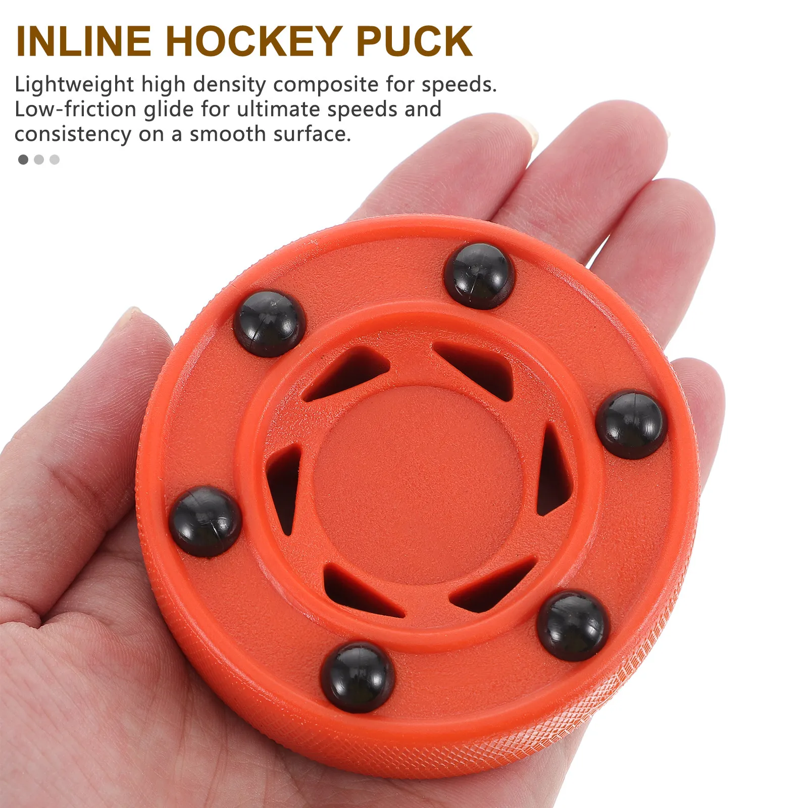

Roller Hockey Puck Professional Nylon PVC High Lightweight for Training Competition Inline Street Hockey Game