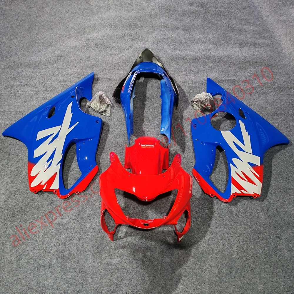 

CBR600 F4 1999 2000, синий, красный комплект обтекателей, подходит для Honda CBR600F4 99 00, детали кузова мотоцикла, полный комплект обтекателей