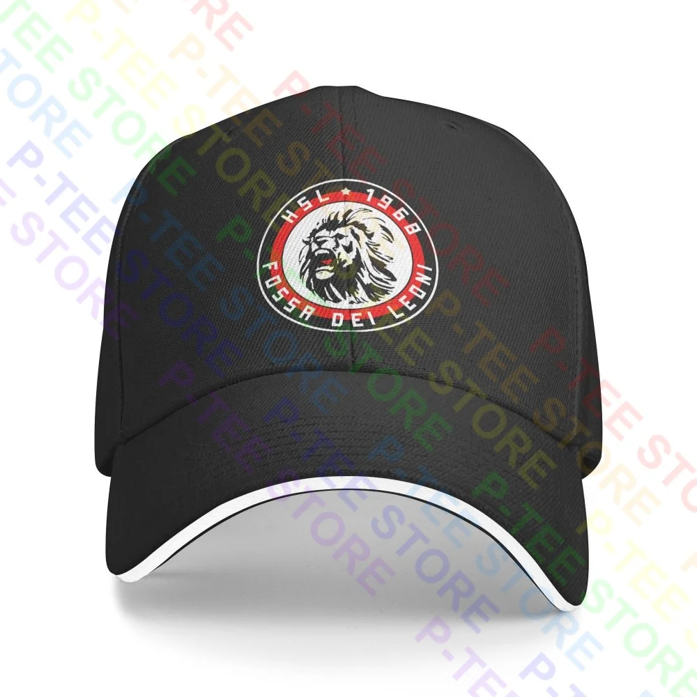 Ultras Milan Curva Sud Fossa Dei Leoni Sandwich Cap Baseball Cap Trucker Hat Trendy Splicing Best Quality