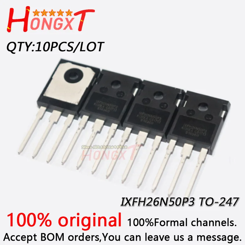 10PCS 100% NEW IXFH26N50P3 TO-247 26A 500V