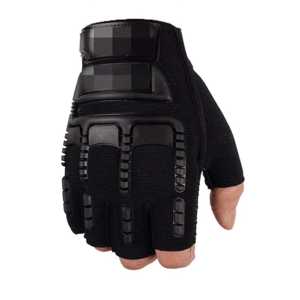 1 Pair High Quality Motorcycle Gloves Anti-Slip Half Finger Mittens Wear-Resistant Fingerless Men\'S Gloves