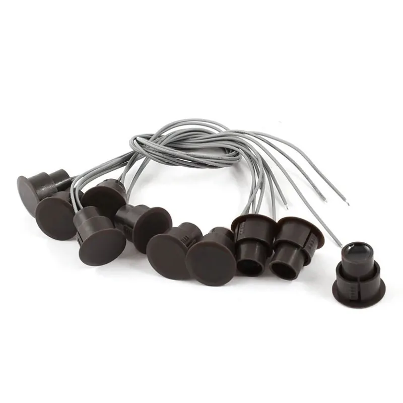 10pcs inteligente montado no teto porta ou janela interruptor de contato magnético interruptor de contato seco