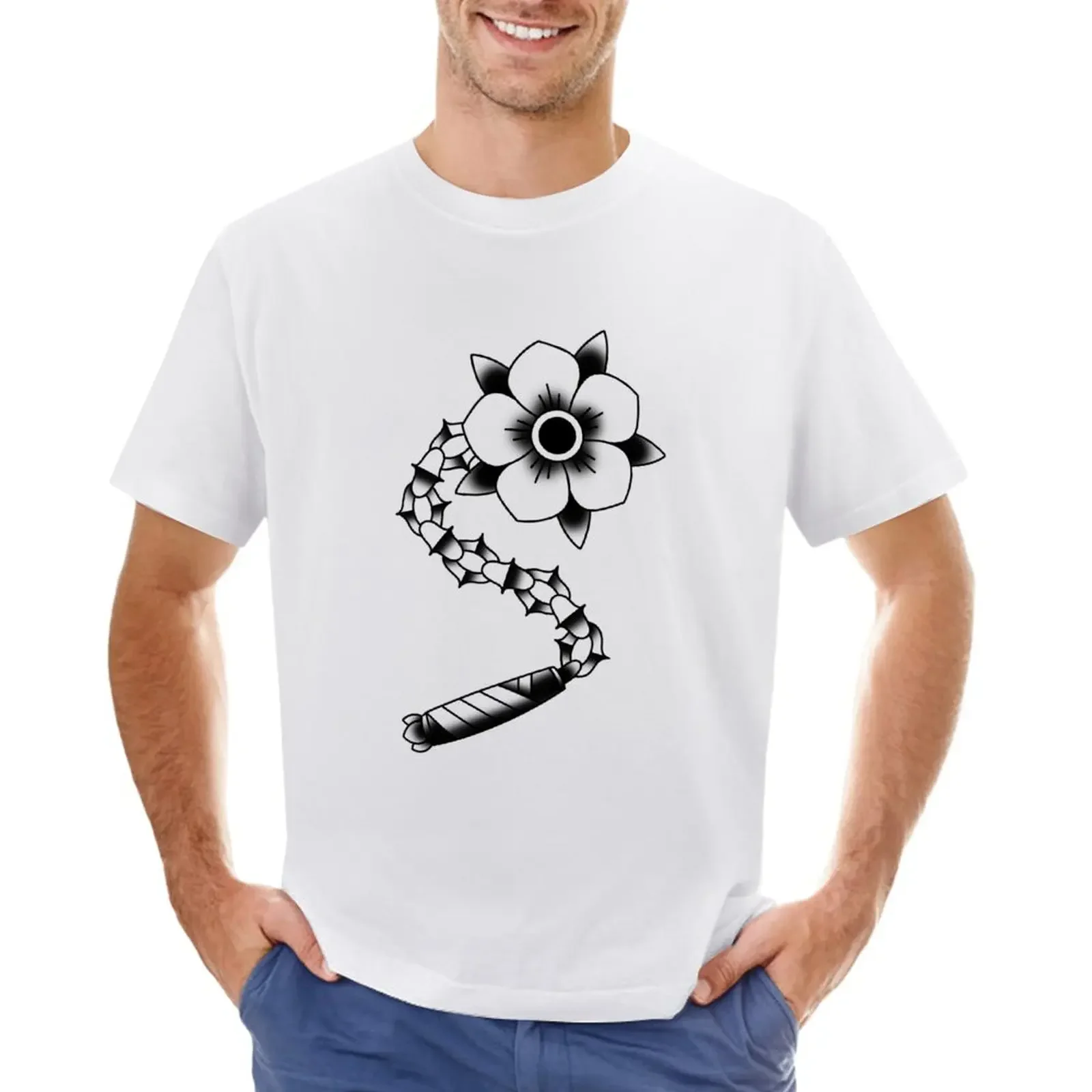 

flower mace T-Shirt shirts graphic tees sweat mens tall t shirts