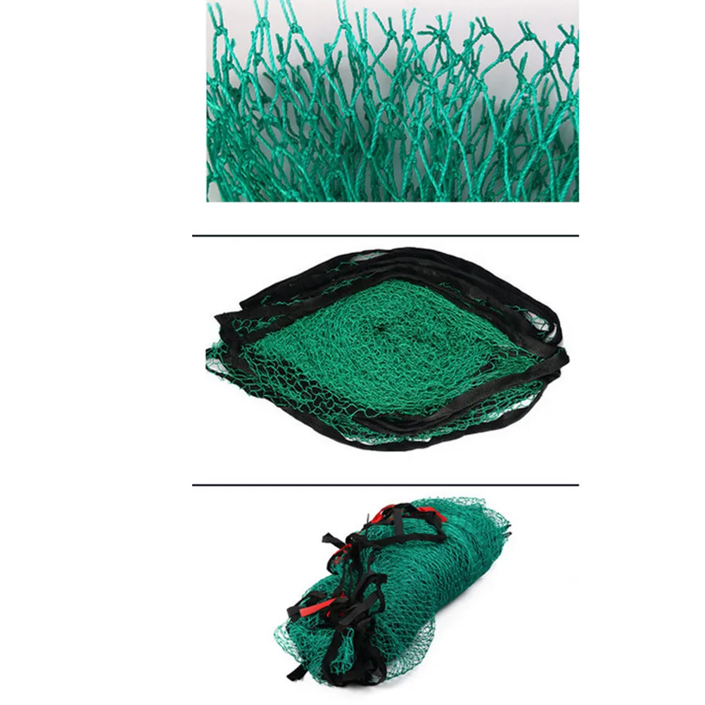 Golf Training Net Green Hemmed Edges With Stickers Security Mesh For Stairs Safety Barrier Course Netting Protecting Mesh