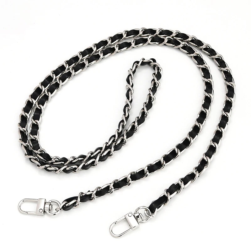 5/10pcs Metal Chain Shoulder Strap Detachable PU Leather Shoulder Bag Strap 120cm Long Belts for Handbag Strap Bag Accessories