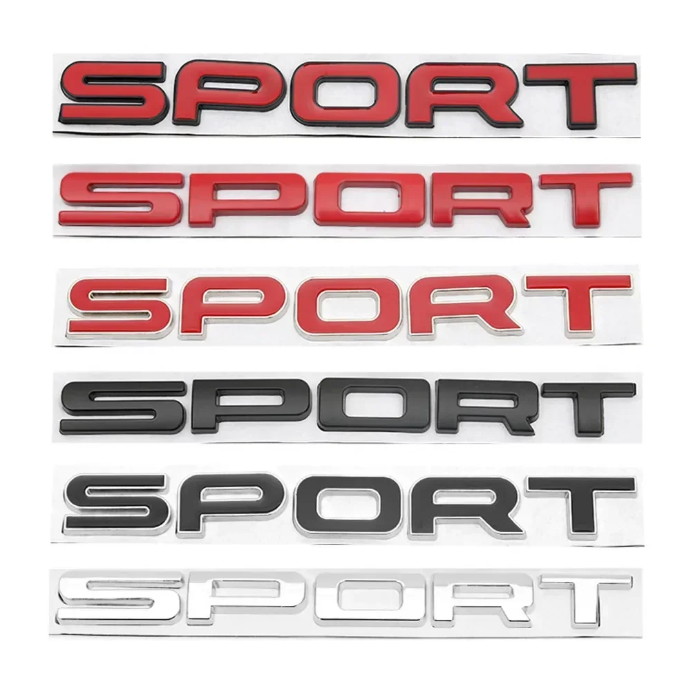 

3D металлические буквы SPORT, эмблема для заднего багажника автомобиля, наклейка-декор для Range Rover, Discovery Sport, SVR, Defender