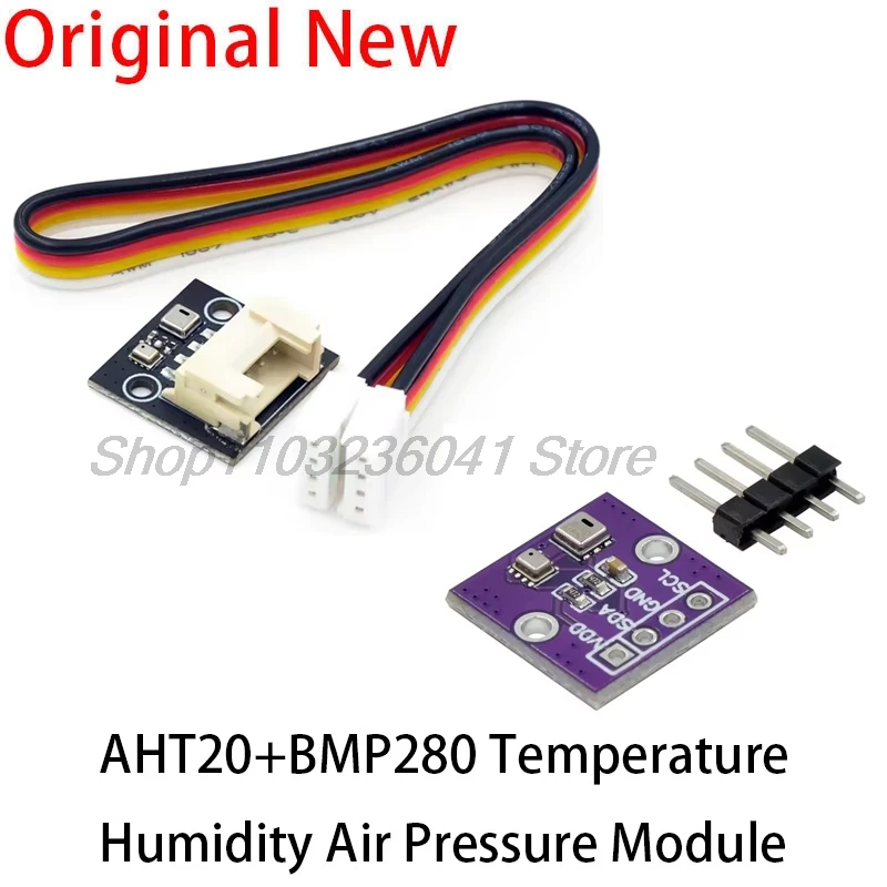 デジタル温度湿度および空気圧センサー、空気圧モジュール、高精度、aht20 bmp280、5個