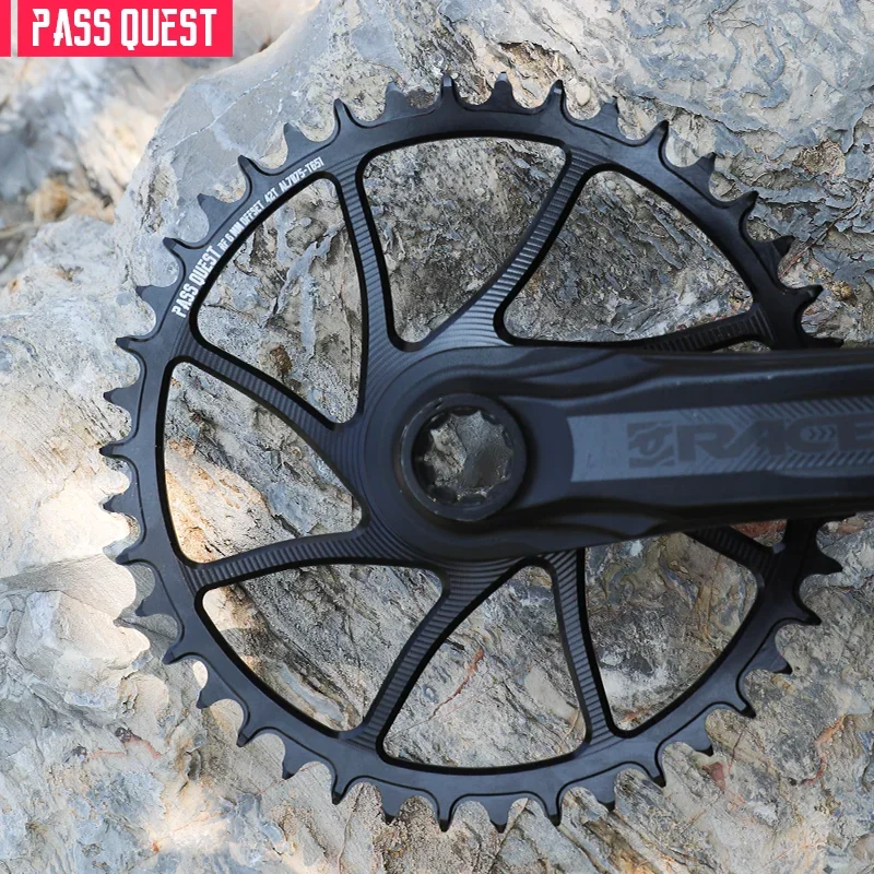 PASS QUEST 6mm Offset Chainring Narrow Wide Teeth Chainwheel for EASTON RACEFACE XXE RF Direct Mount Crank 9/10/11/12S