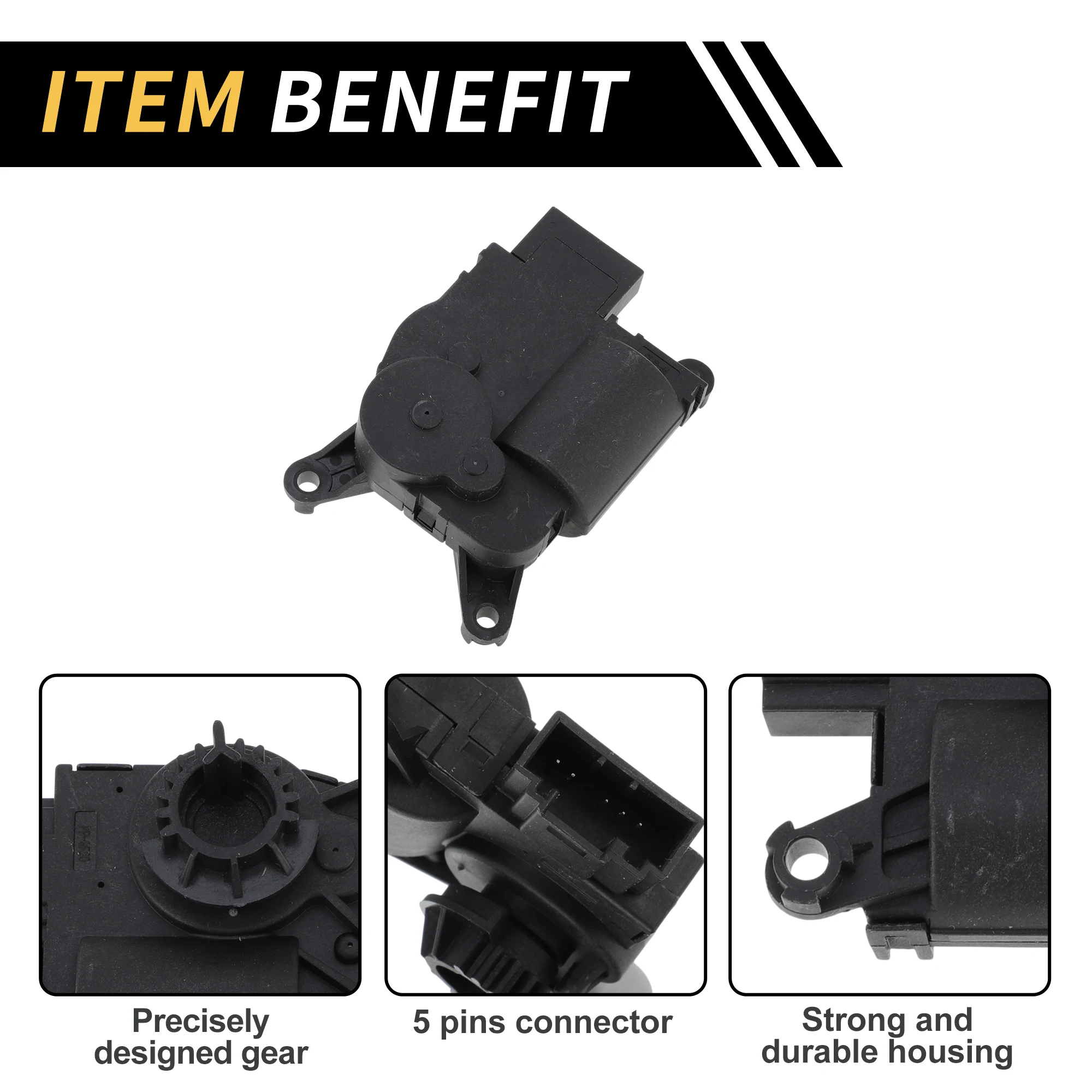 UXCELL HVAC ヒーターブレンドドアアクチュエーター フォルクスワーゲン ティグアン 2012-2016 No.2Q0907511G