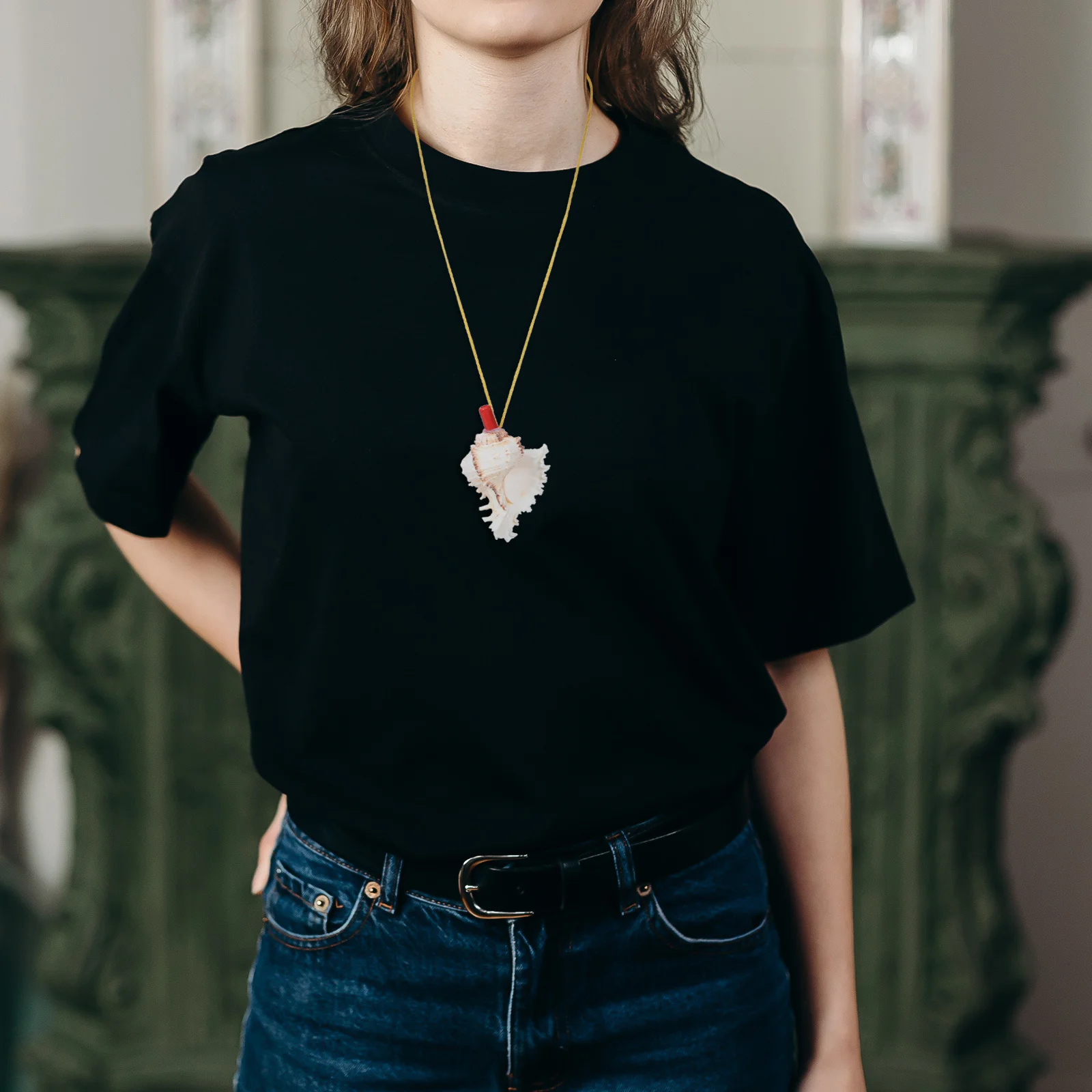 

Natural Conch Shell Whistle 9-10 Cm Musical Instrument For Outdoor Activities Relaxation Music Performance Portable Travel