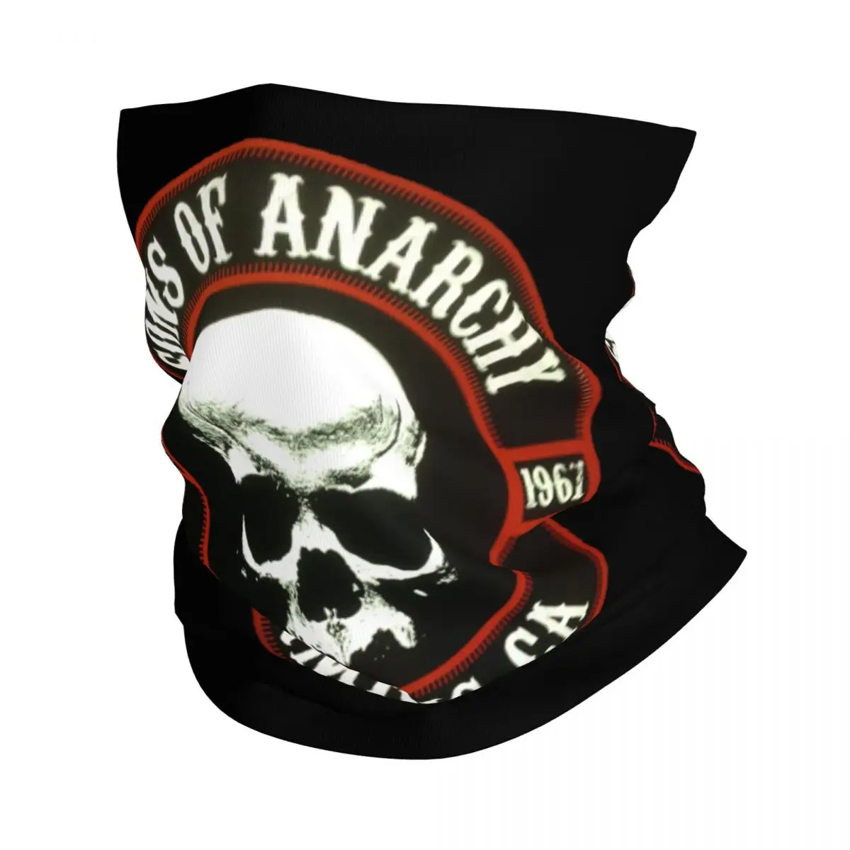 Custom Sons Of Anarchy Winter Headband Neck Warmer Women Men Ski Camping Tube Scarf Face Bandana Gaiter