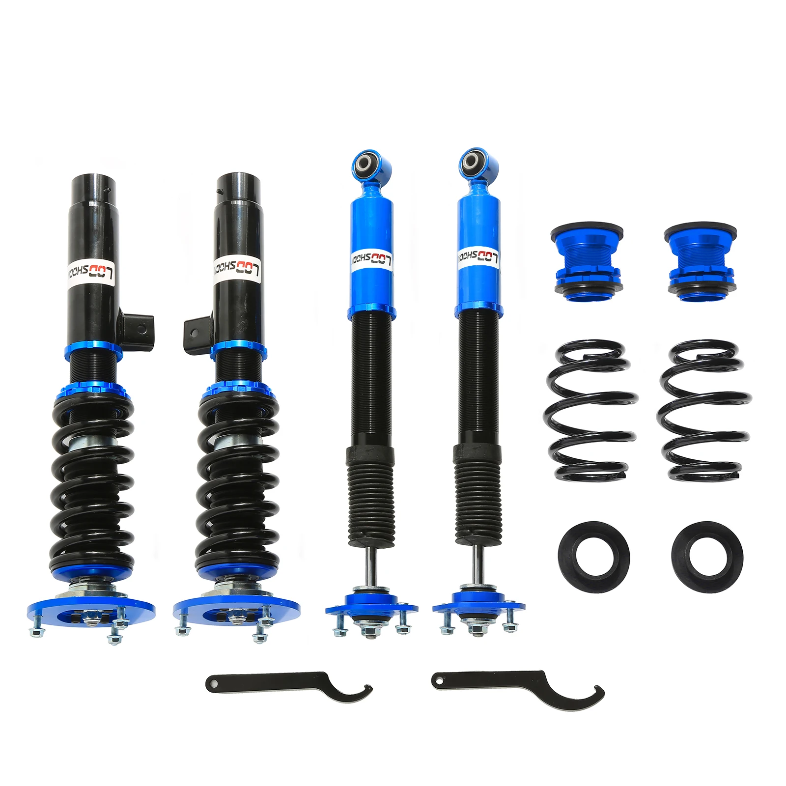 LODSHOCK Coilover Struts Spring Shocks FIT FOR BMW E46 3-Series 98-05 Adjustable Coilovers Suspension