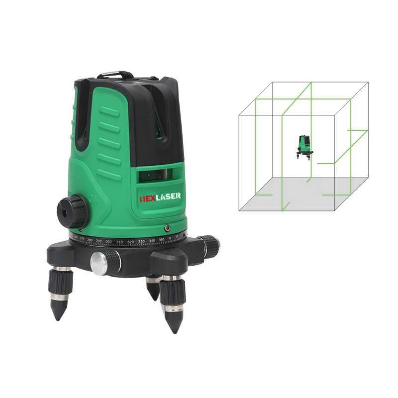NFG520 Laser Level Self-Leveling Professional 5 Lines Green/red Beam Complete Rotary Laser Level