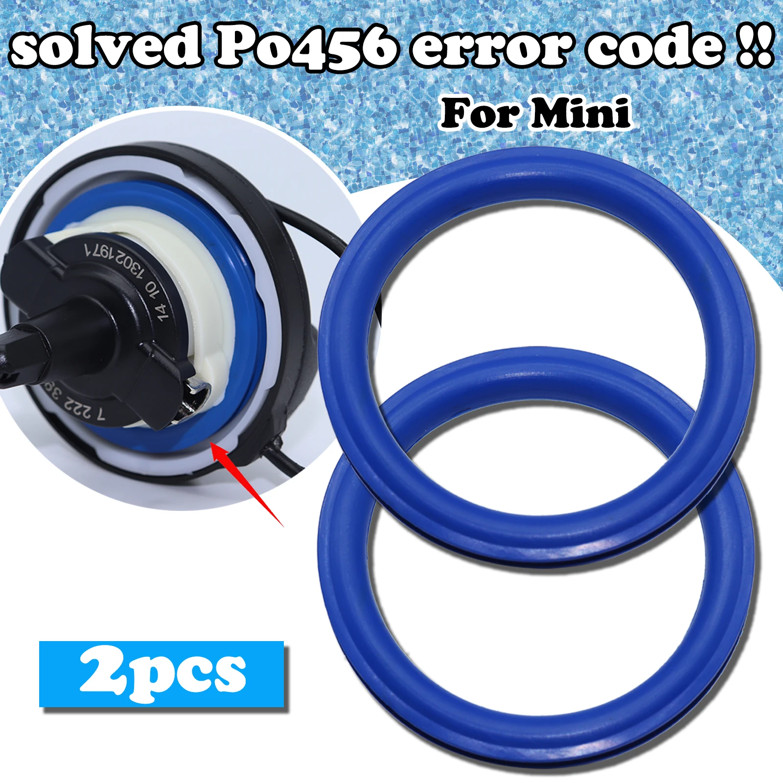 

2X Gas Cap Fuel Seal Tank Neck Rubber Gasket Washer V Shape O-Ring For Mini Cooper R50 R52 R53 R55 R56 R57 R58 R59 R60 R61 00-21