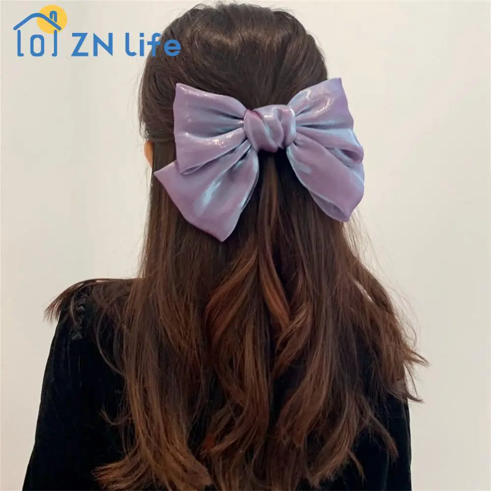 Hair Barrettes Clip Headband French Barrette Cute Fashion Solid Color Hair Accessories Barrette Metal Clips Bowknot Hairpin