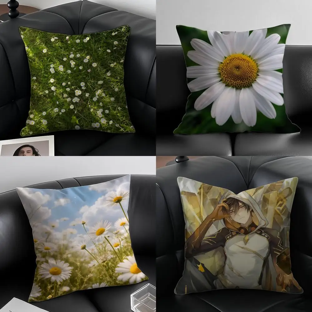 Monet's Garden Pillow Impressionist Art Cushion Cover Pillow Case Anti-dustmite Invisible zipper silky plush cushion