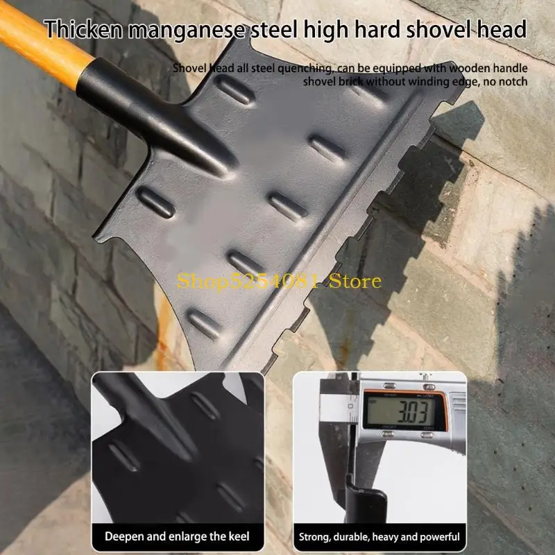 

Лопата для снега AXYC, пластиковая сверхмощная садовая лопата, сменная головка лопаты для снега