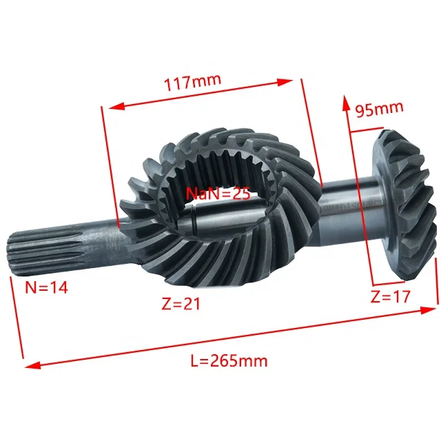 TH04311010025 Main and passive spiral bevel gear For Agricultural Genuine tractor Spare Parts