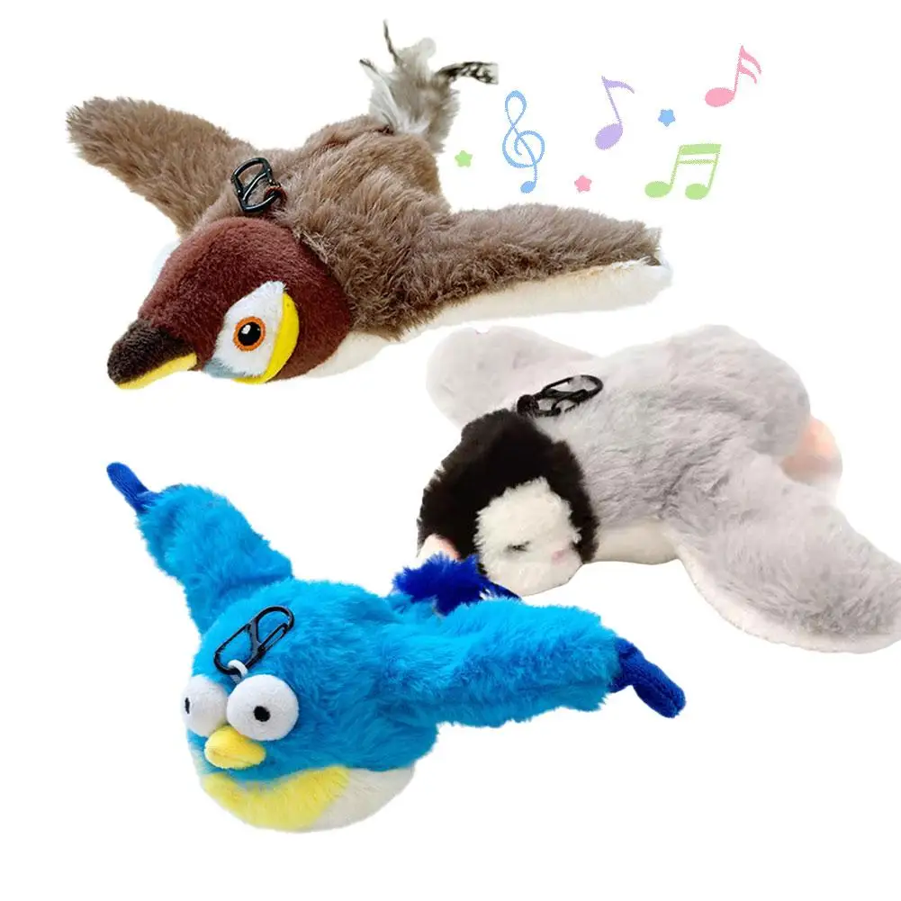 Juguete Interactivo para Gatos con Forma de Pájaro Volador (con Catnip), Juguete para Gatos con Pájaro que Agita las Alas, Juguete Interactivo para Gatos con Pájaro que Chirría y Agita las Alas 2026