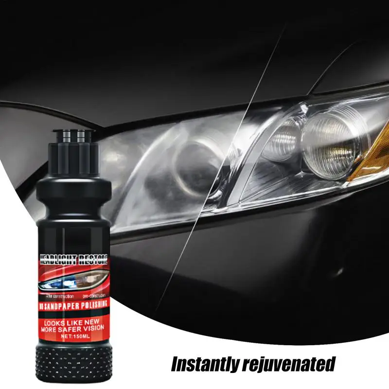 

Car Headlight Repair Fluid 150ml Headlight Lens Cleaning Agent Long-Lasting Cleaning Tool Professional-Grade Automobile