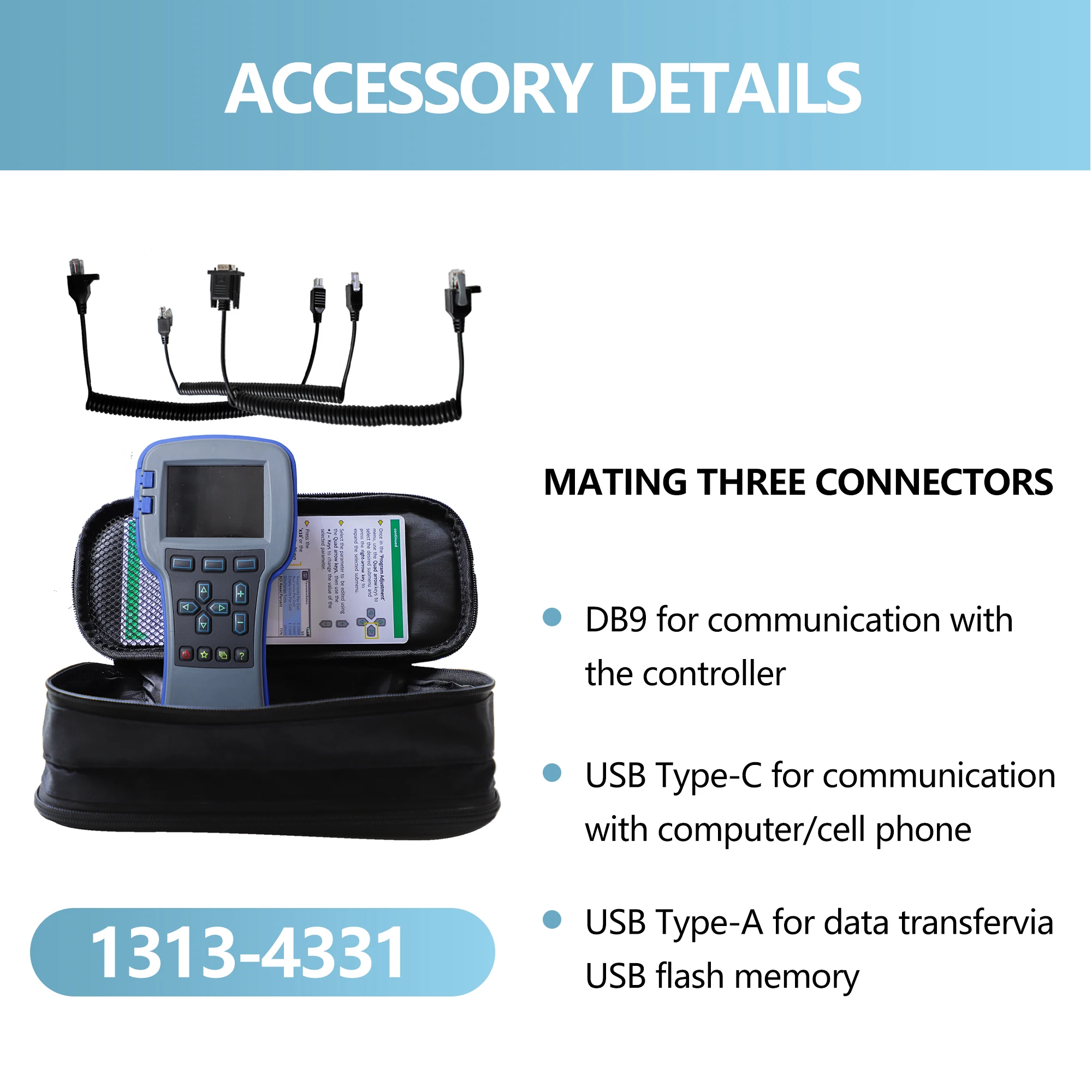 

1313-4331 1313-4431 Ручной программатор уровня доступа дилера 1313-4401 1311-4401, совместимый с электрическим вилочным погрузчиком Curtis