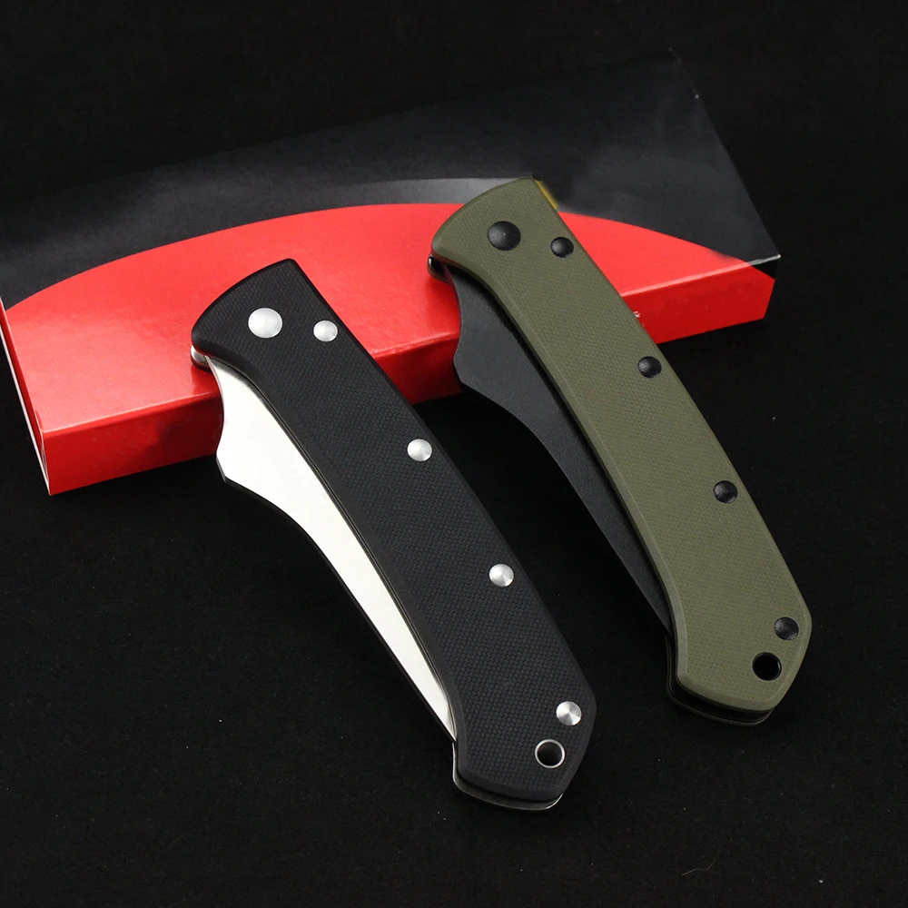 C46 포켓 접는 칼 M390 블레이드 G10 핸들 야외 캠핑 과일 칼 전술 생존 사냥 칼 EDC 도구 잭 나이프