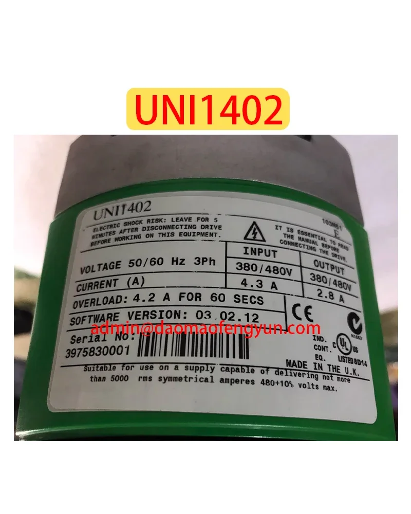 

UNI1402 Использованные инверторы, приводы, приводы CT, быстрая доставка