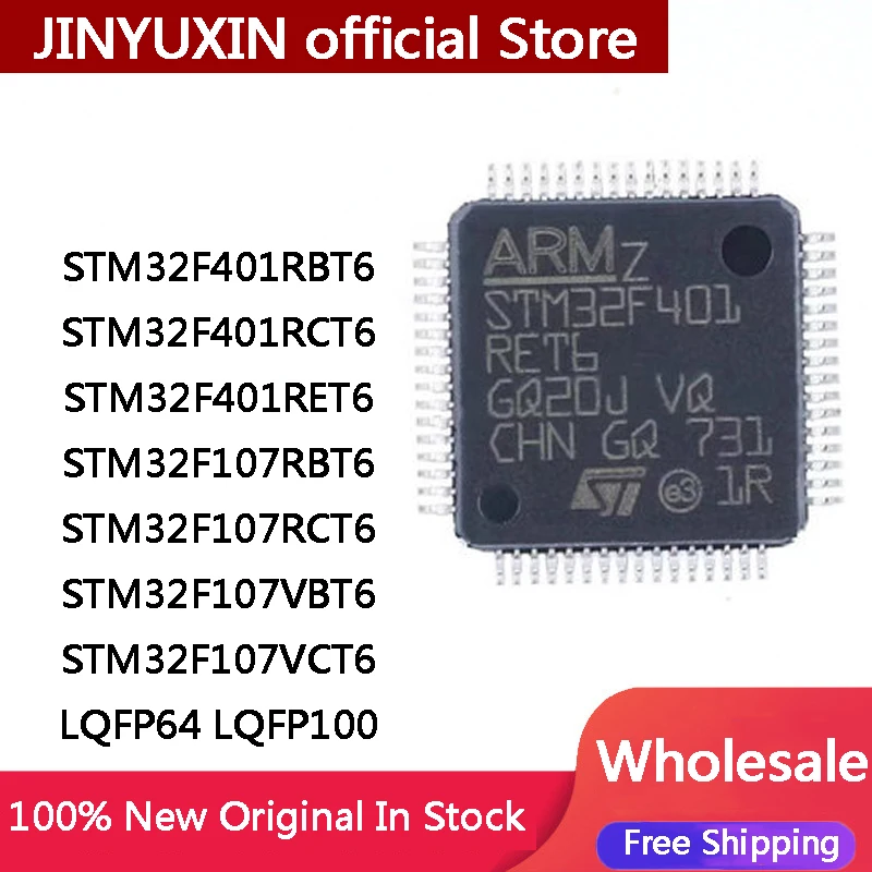 5Pcs STM32F401RBT6 STM32F401RCT6 STM32F401RDT6 STM32F401RET6 STM32F411RCT6 STM32F411RET6 STM32F412RET6 STM32F412RGT6 STM32F401