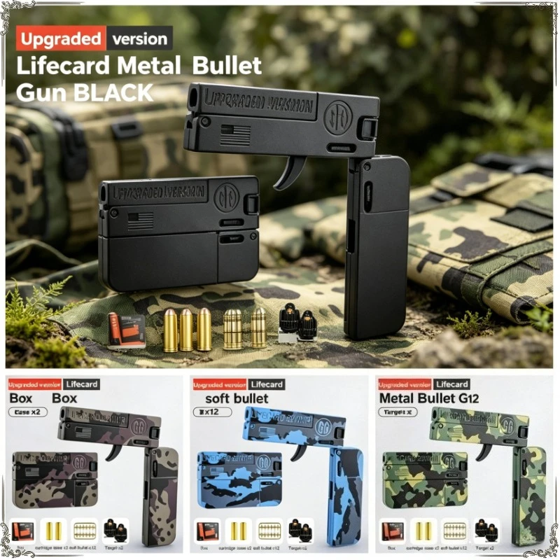 Metal Toys Children Adult Models Boys and Girls Adult Gifts New Upgrade Metal Folding Toys Life Saving Card Plastic