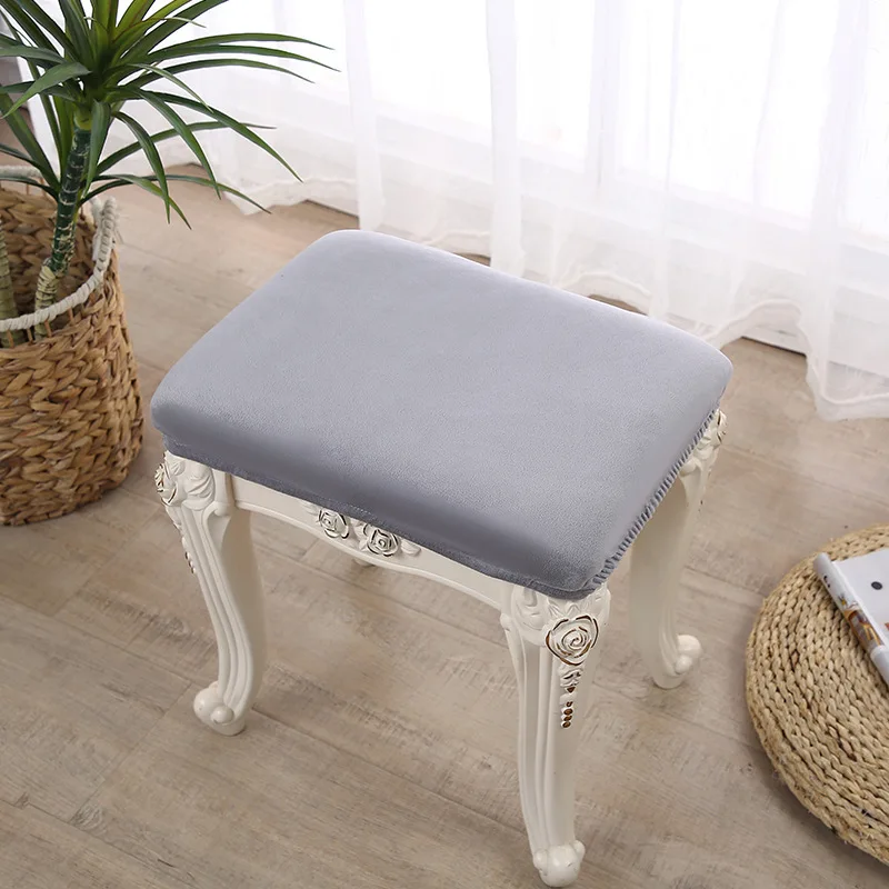 

TOPPERFUN 4pcs Bar Stool Chair Covers Saddle Seat Slipcover Polyester Bench Protector Base Cover for Home Bar Kitchen