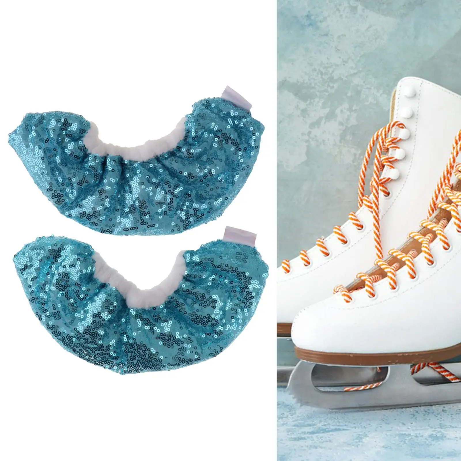 Ice Skate Blade Covers, Water Absorbing Protection Hockey Blade Guards for Figure Skates