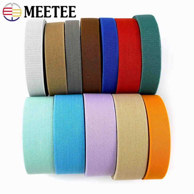 5/10Meters 25-40mm Elastic Band for Bra Garment Rubber Bands Sewing Trousers Pants Stretch Strap Webbing Tape DIY Accessories