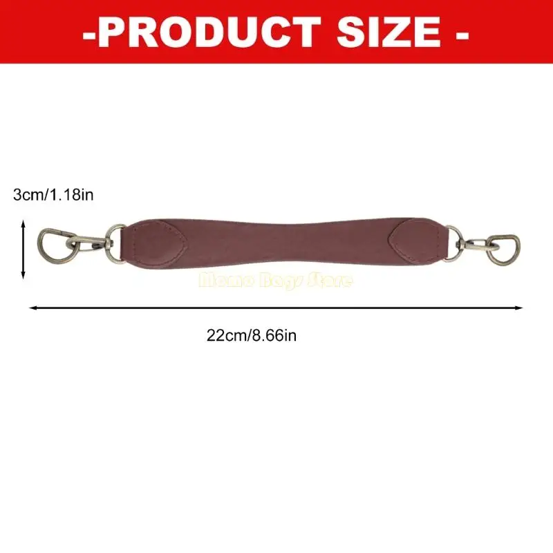 

X90D Practical PU Leather Bag Strap Handle Reinforced Stitching Bag Belt Replacement for Luggage Accessories