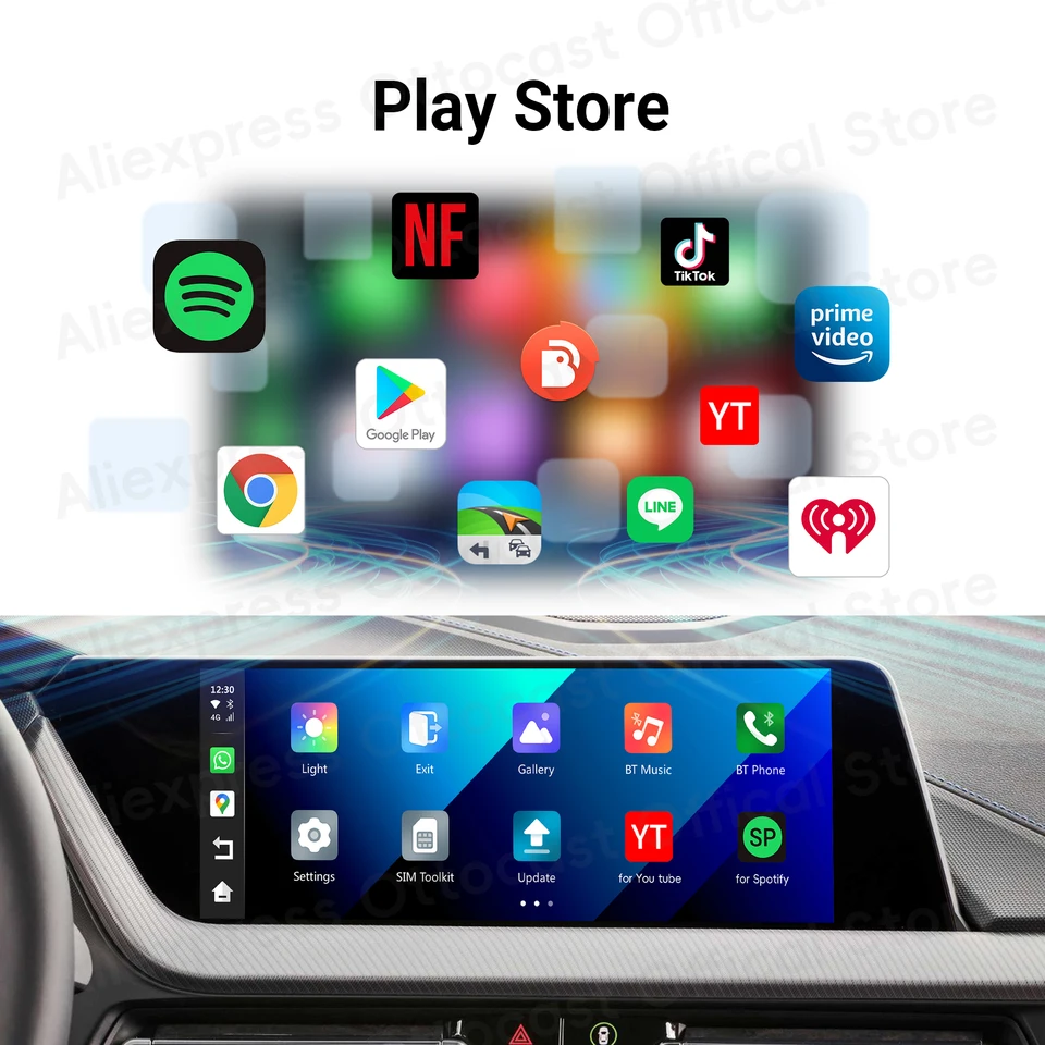 OTTOCAST OttoAiBox I3 Android 13 AIボックス ワイヤレスCarPlay対応