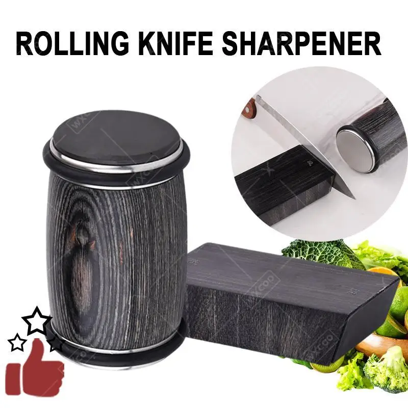 Rollender Messerschärfer mit Schnellen Diamant-Keramik-Scheiben 15 °   /20 °   Magnetisches Winkelset für Schärfen von Klingen jeder Härte mit Geschenkbox