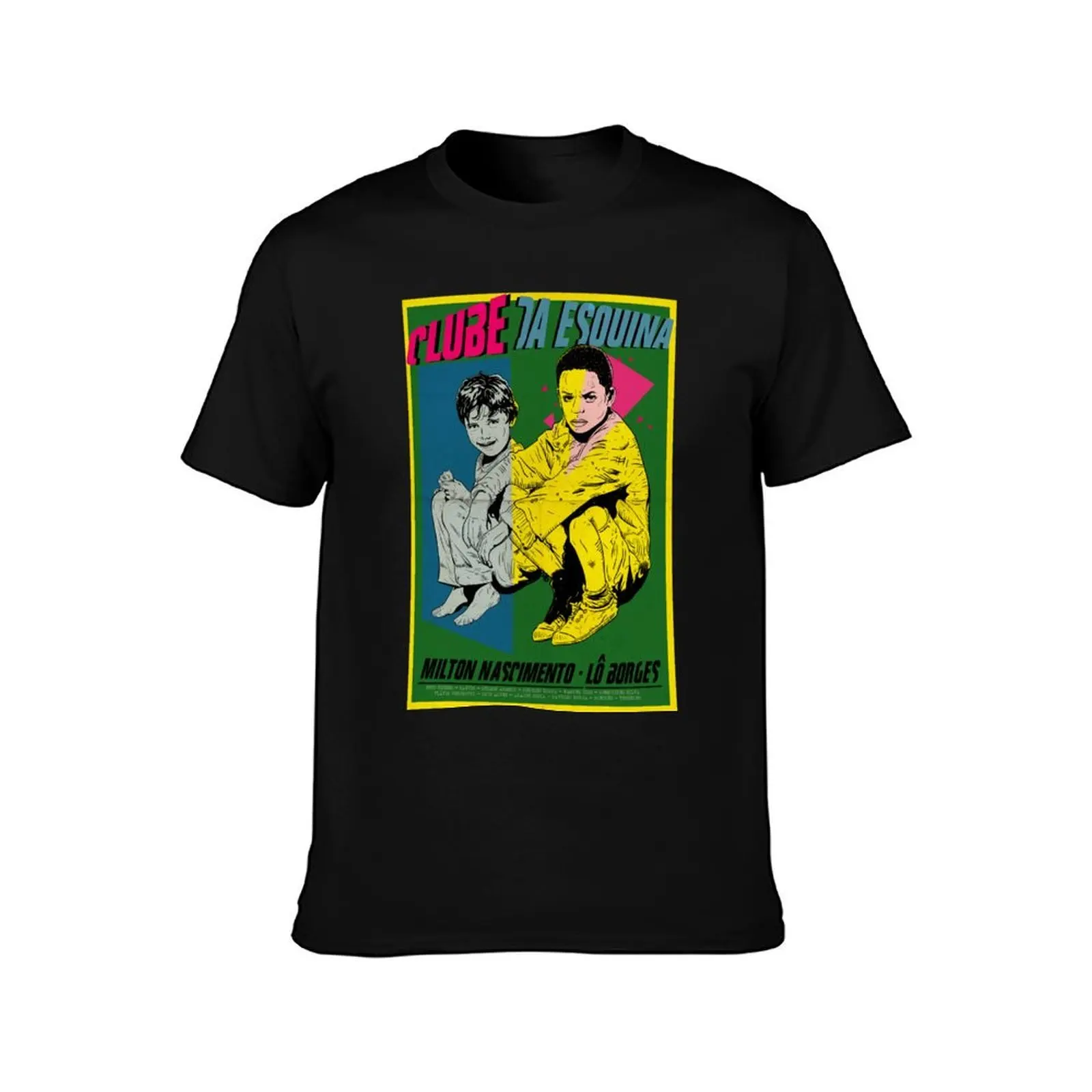 Clube da Esquina T-Shirt, Summer Casual Cotton Tee, Oversized Streetwear Tops, Vintage Graphic Print, Loose Fit Short Sleeve