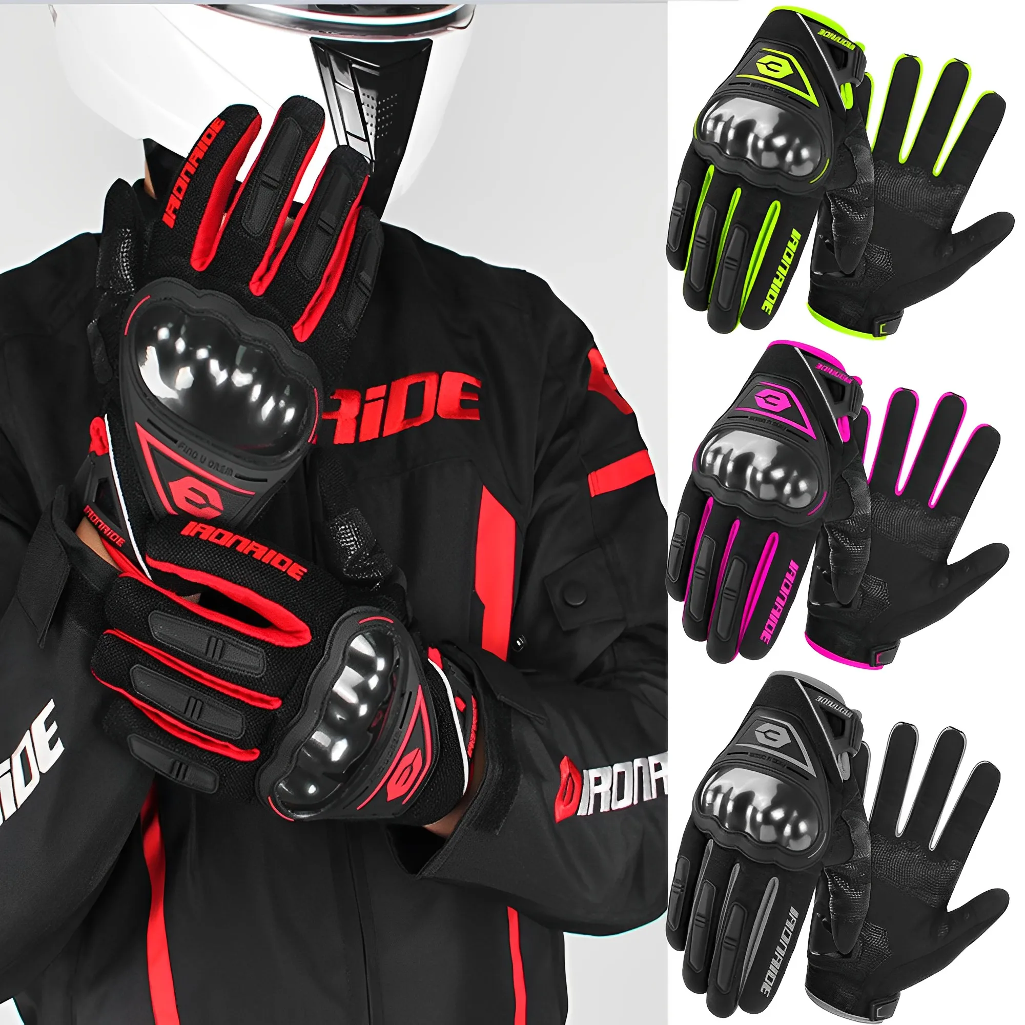 

Motorcycle Gloves Touch Screen Breathable Full Finger Gloves Racing Moto Motocross Outdoor Sports Gloves Non-slip Riding Gloves