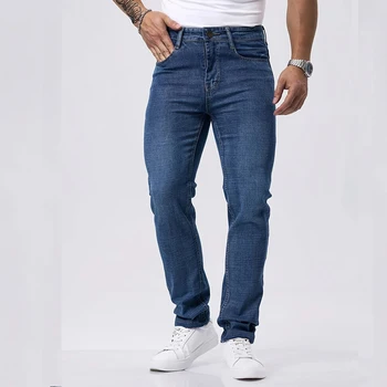 Spring Autumn Business Men Jeans Casual Straight Stretch Fashion Classic Black Sky Blue Grey Work Denim Trousers Brand Clothing 3 Spring Autumn Business Men Jeans Casual Straight Stretch Fashion Classic Black Sky Blue Grey Work Denim Trousers Brand Clothing 3