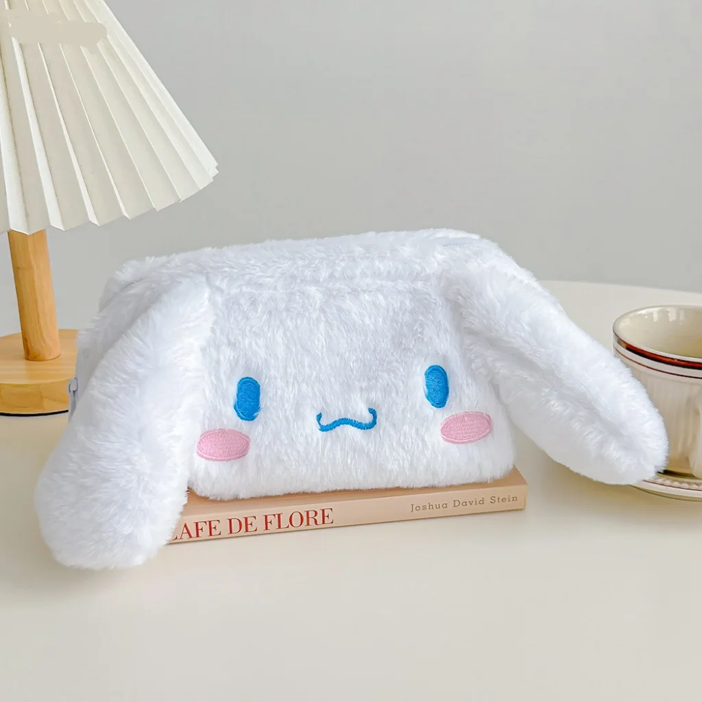 Sanrio Cinnamoroll Anime Kuromi Melody borse portaoggetti per cosmetici astuccio per matite cartone animato carino borsa per il trucco giocattoli di